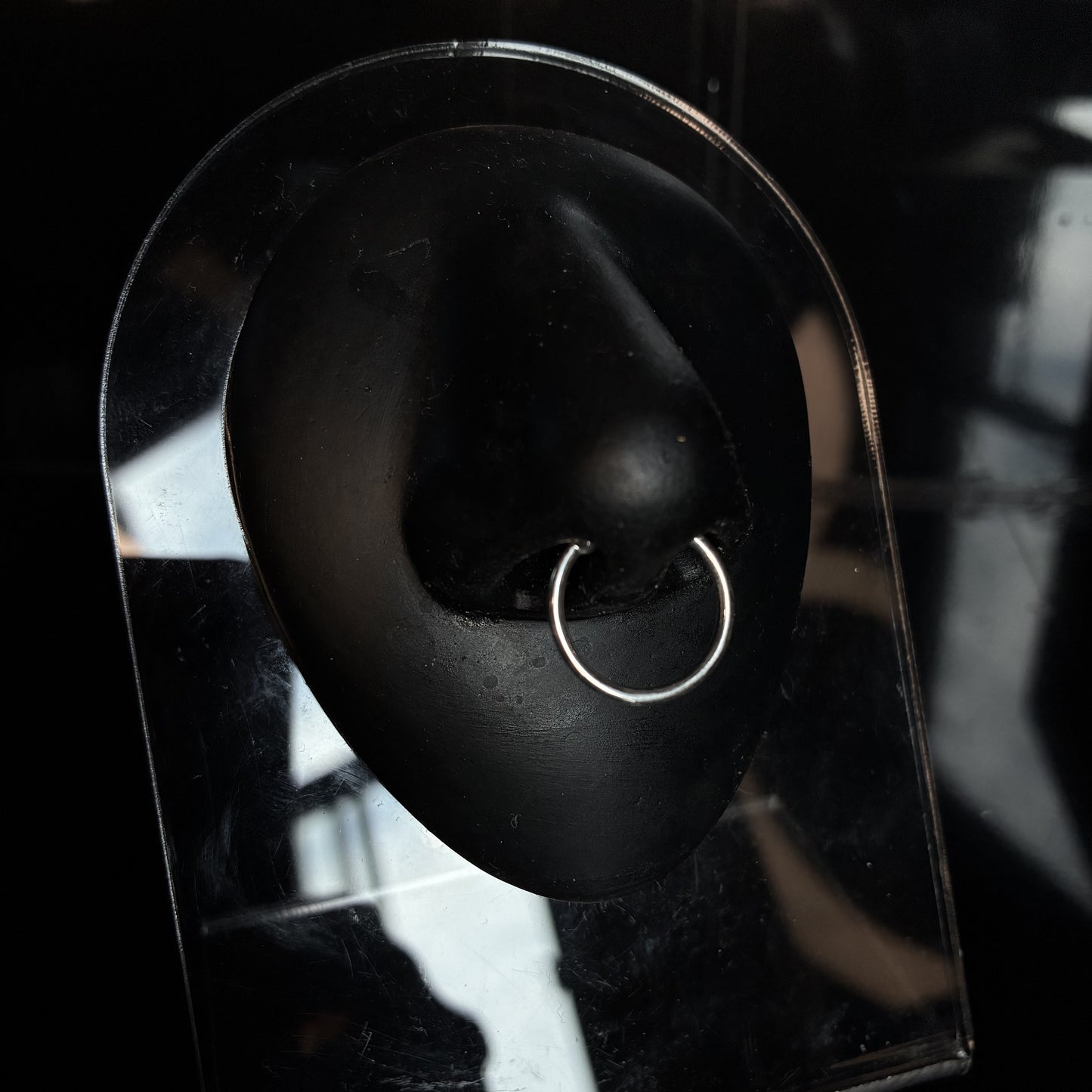 Horny Cat simple septum cuff, sterling silver