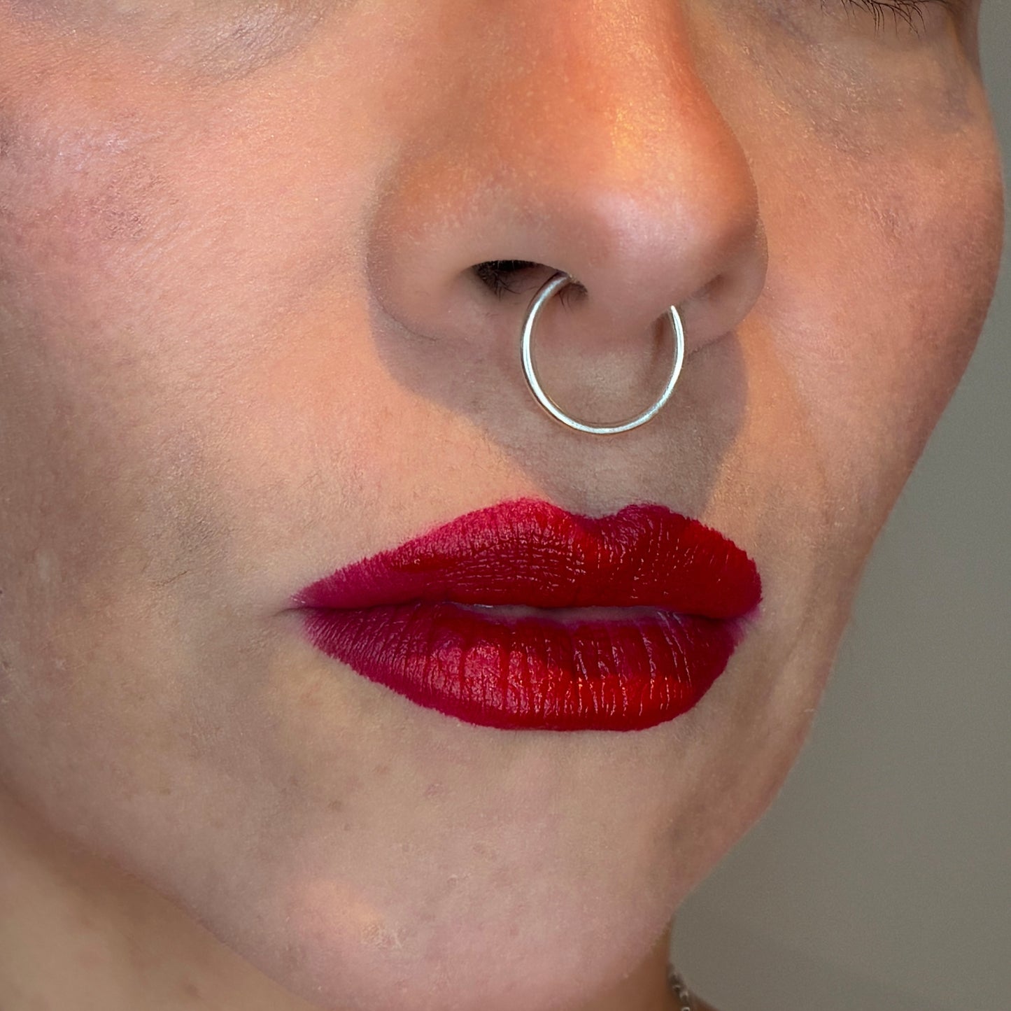 Horny Cat simple septum cuff, sterling silver