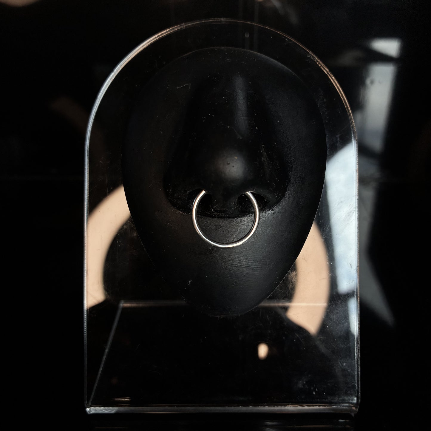 Horny Cat simple septum cuff, sterling silver