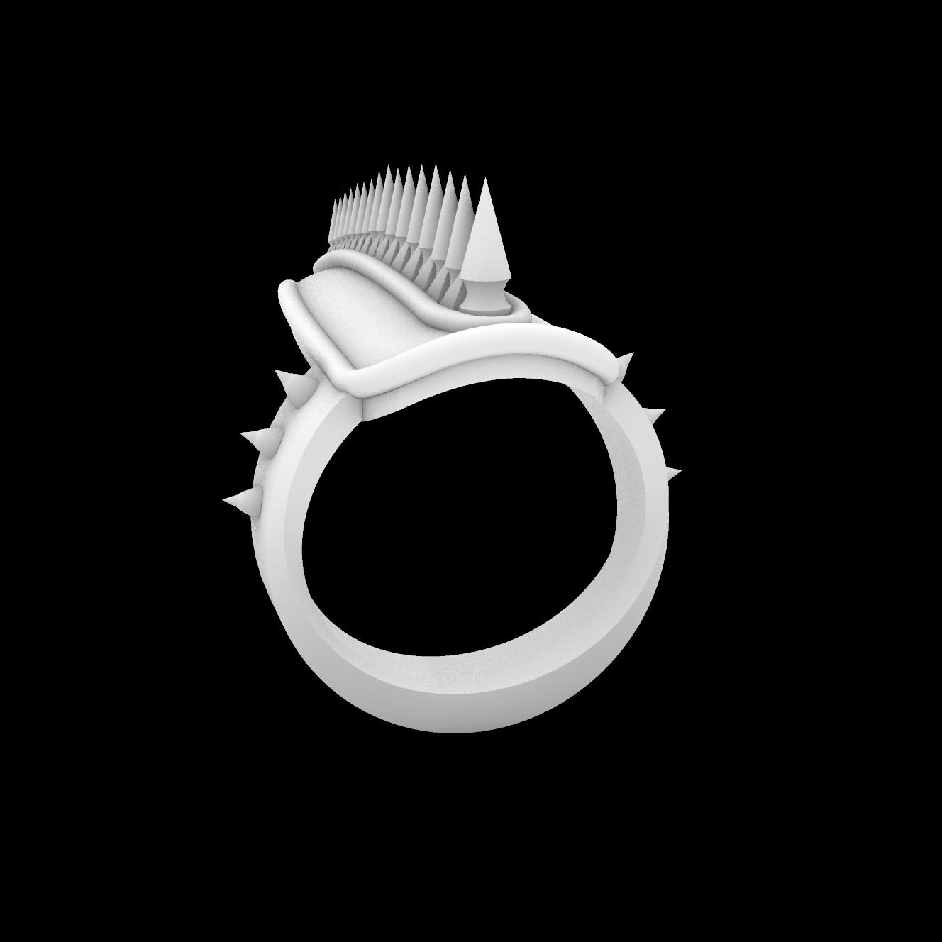 Vagina dentata - digital download claw ring stl file