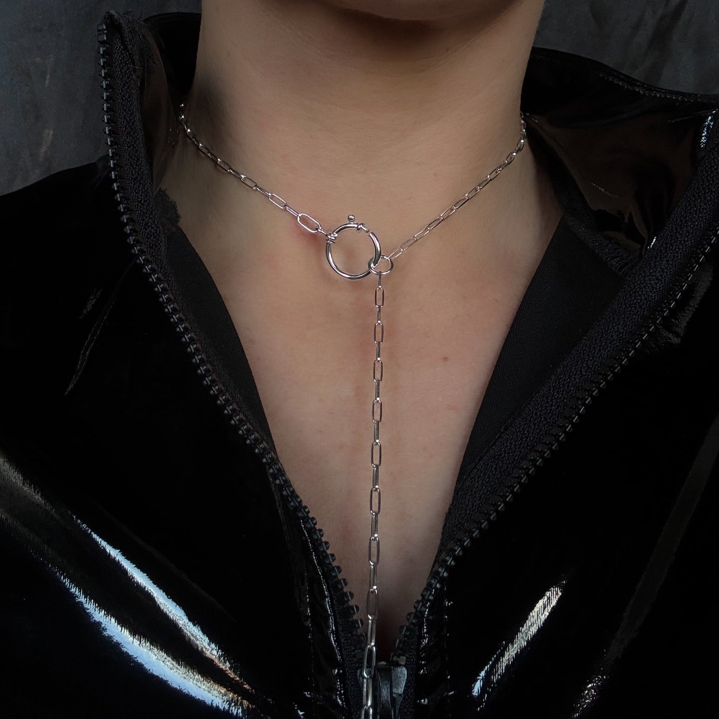 Gatekeeper - Chastity key holder chain, sterling silver