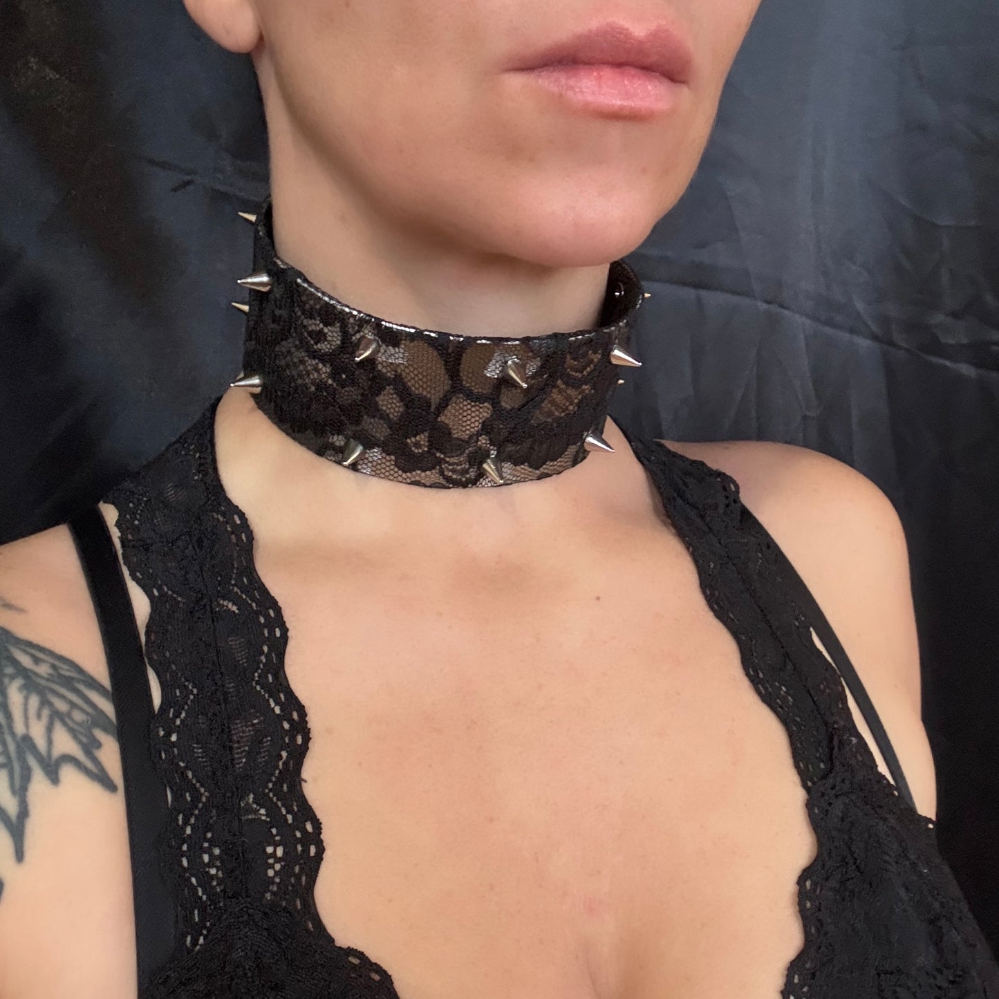 Lace Cat — Lace & Steel Choker