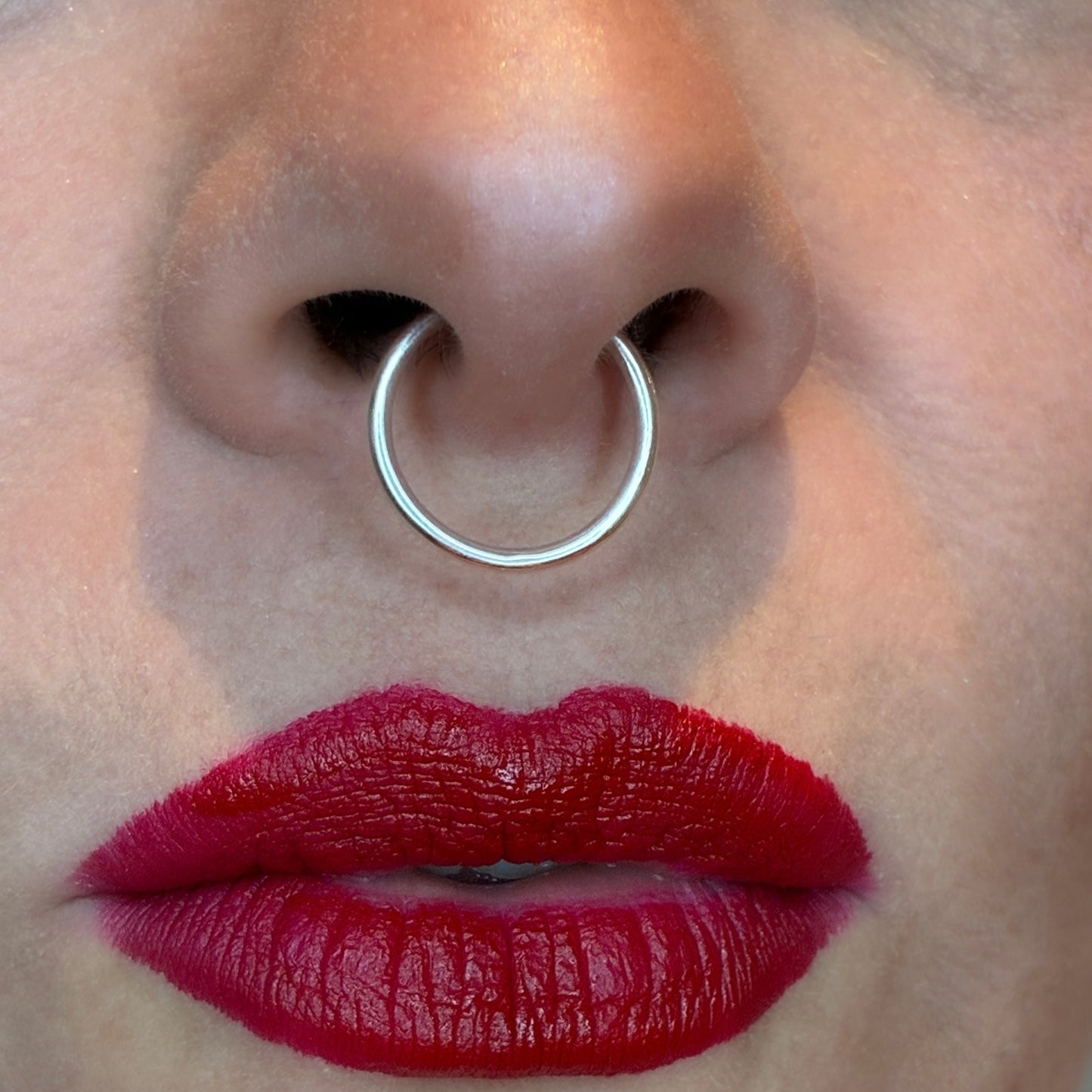 Horny Cat simple septum cuff, sterling silver