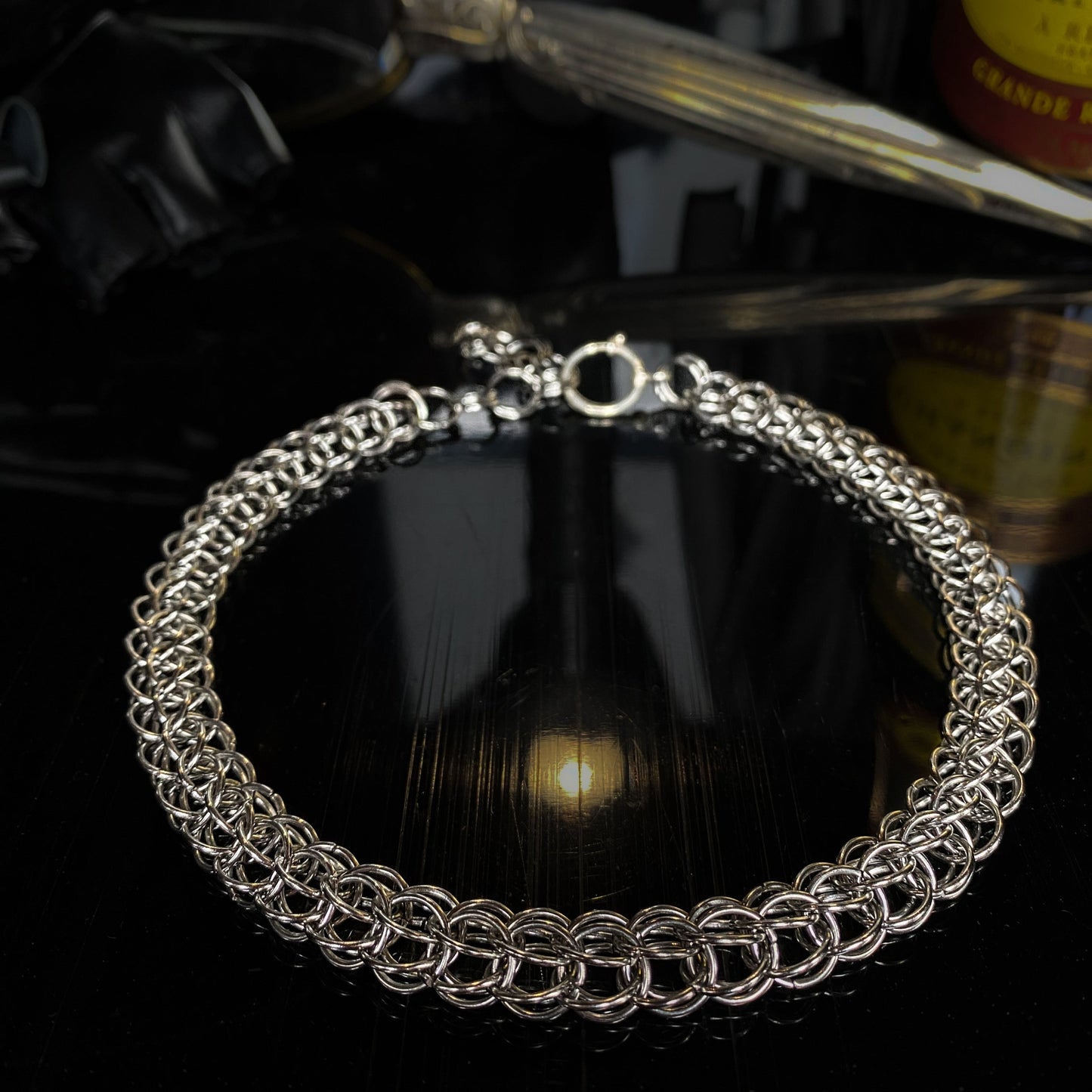 Ritch Bitch - persian knot chain mail choker chain, stainless steel