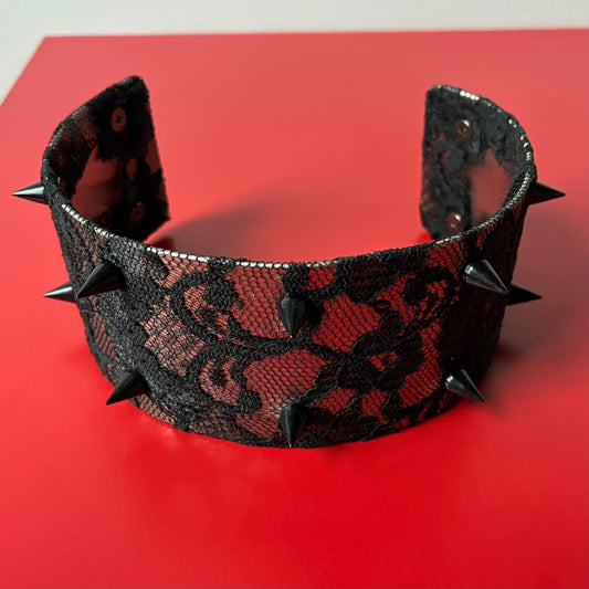 Black Cat Lace — Lace & Spike Choker