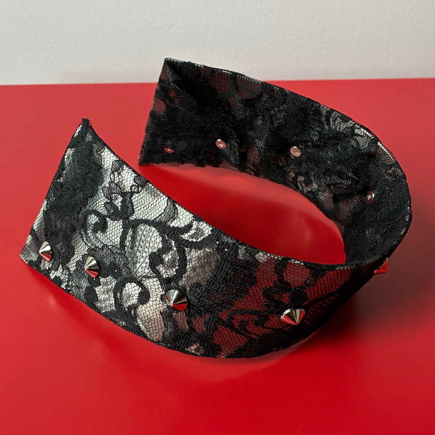 Lace Dictatrix — Studded Lace Collar