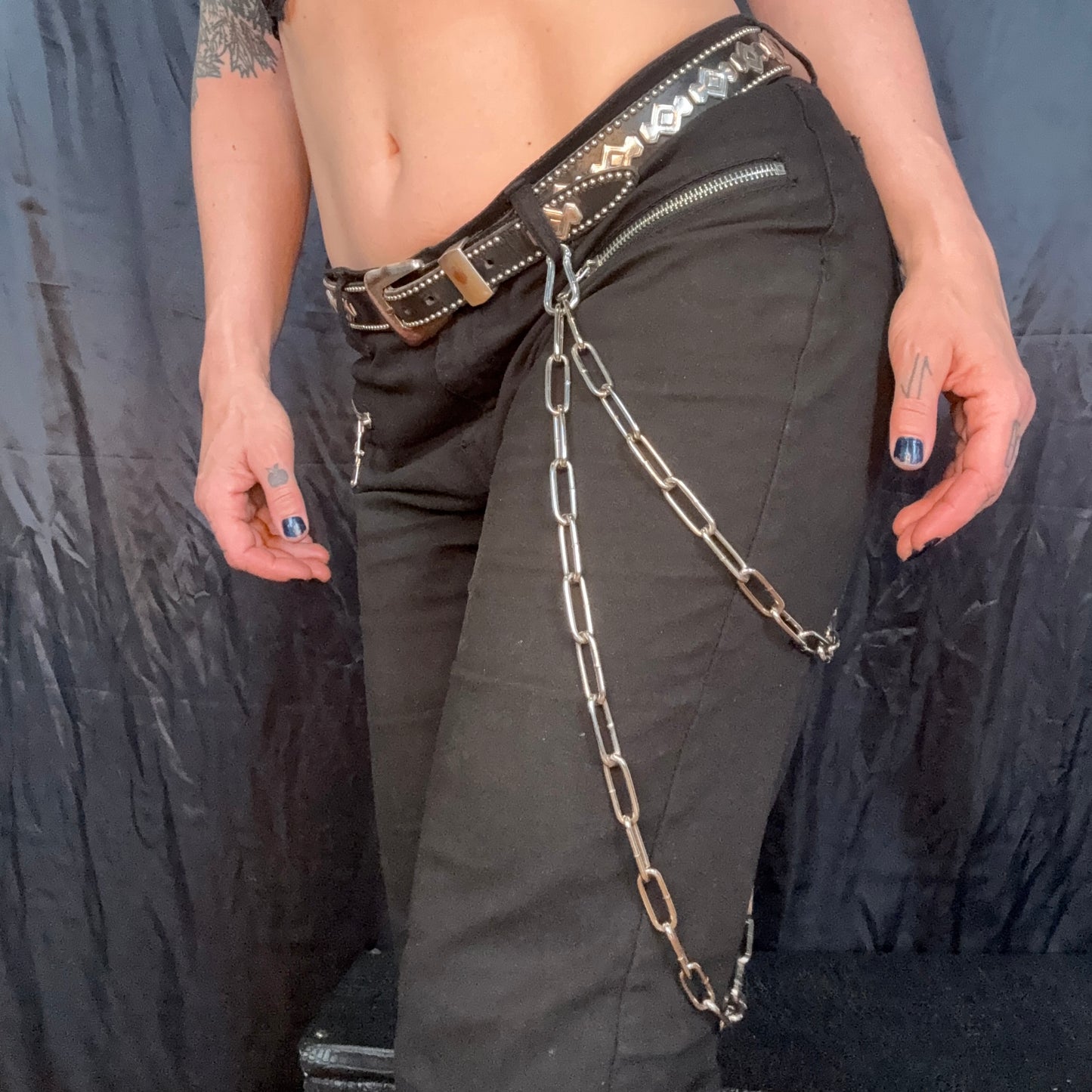 Badass chain - long steel hip chain
