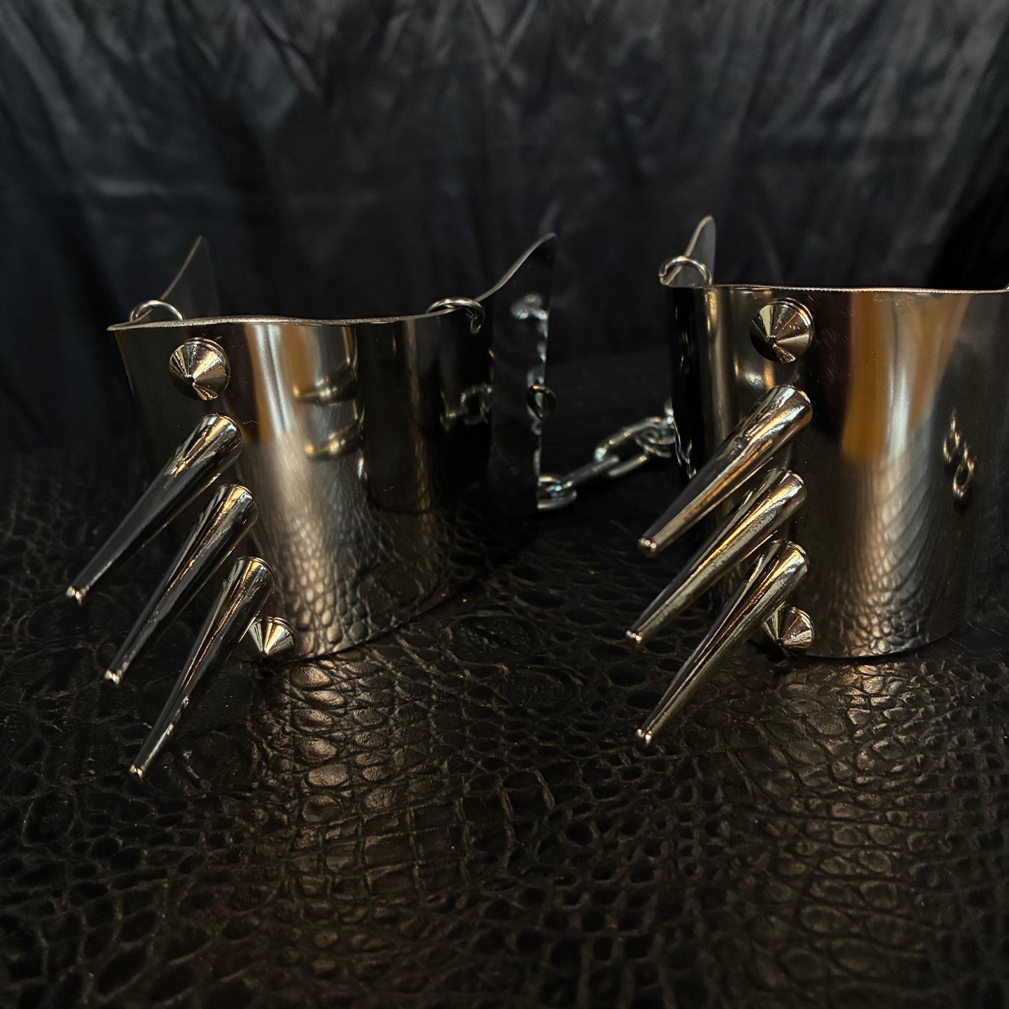 Stiletto boots harness with spikes 1