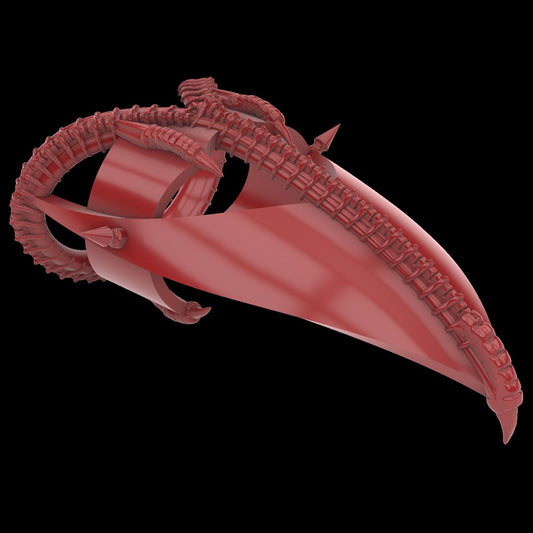 Succubus - vertebrae spine claw ring, digital STL file