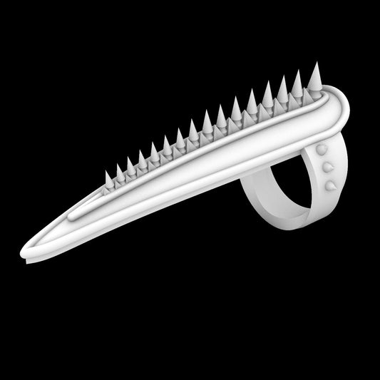 Vagina dentata - digital download claw ring stl file