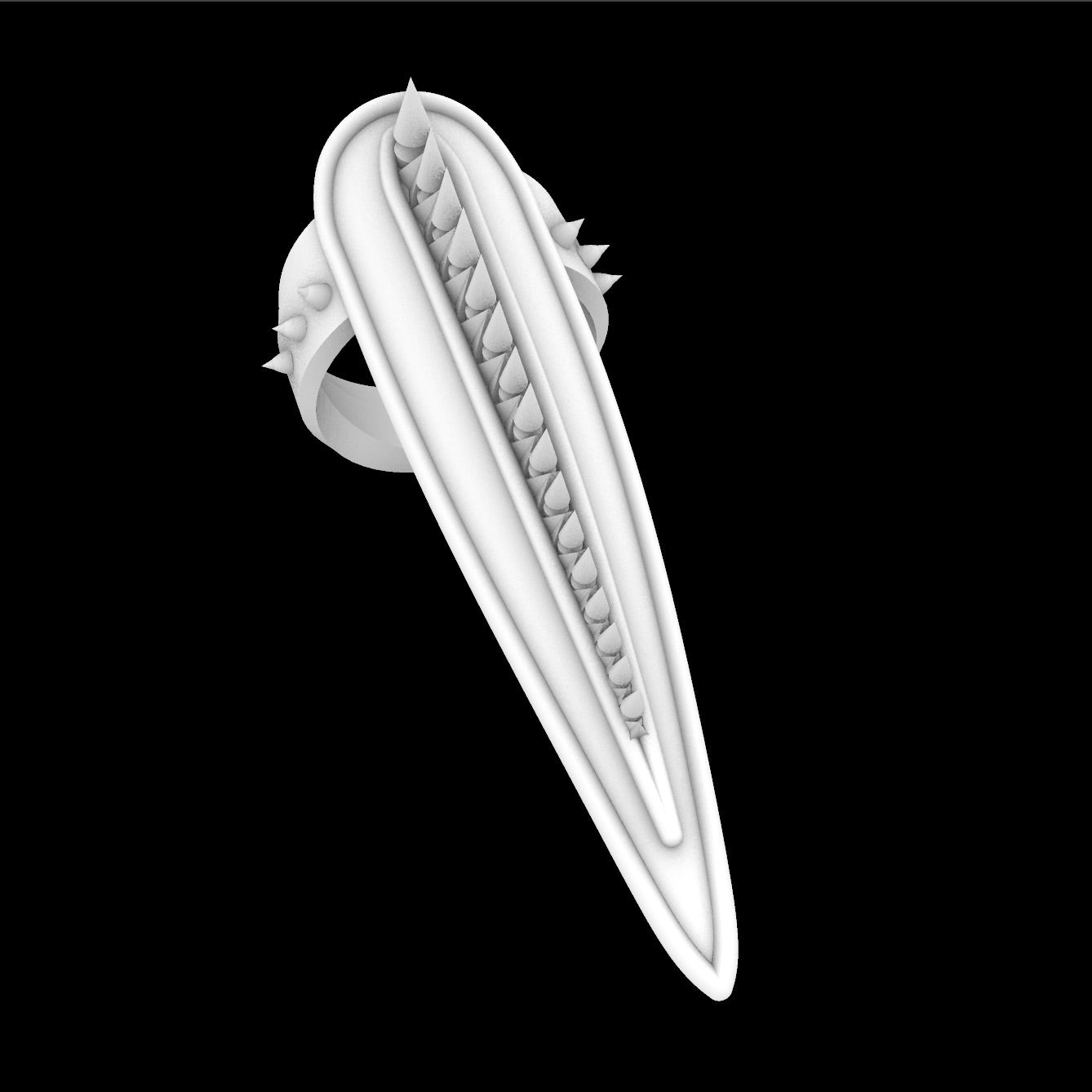 Vagina dentata - digital download claw ring stl file