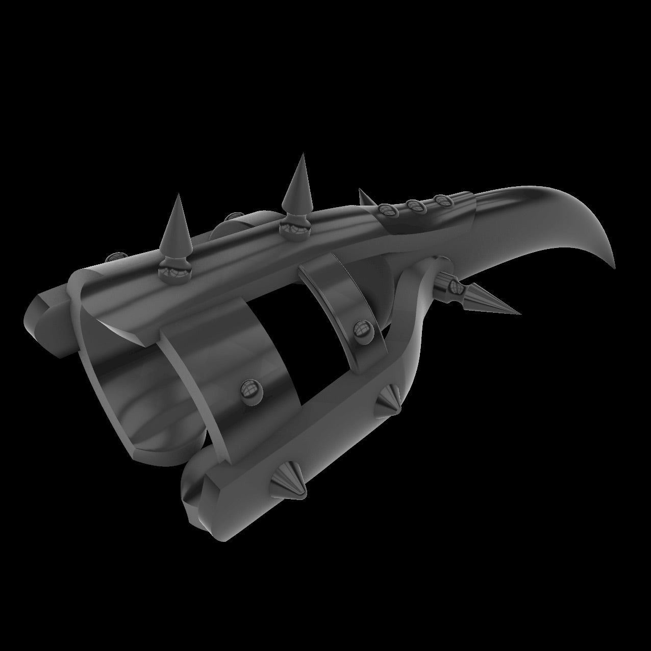 Cat woman claw ring with spikes - digital download stl 3D print file