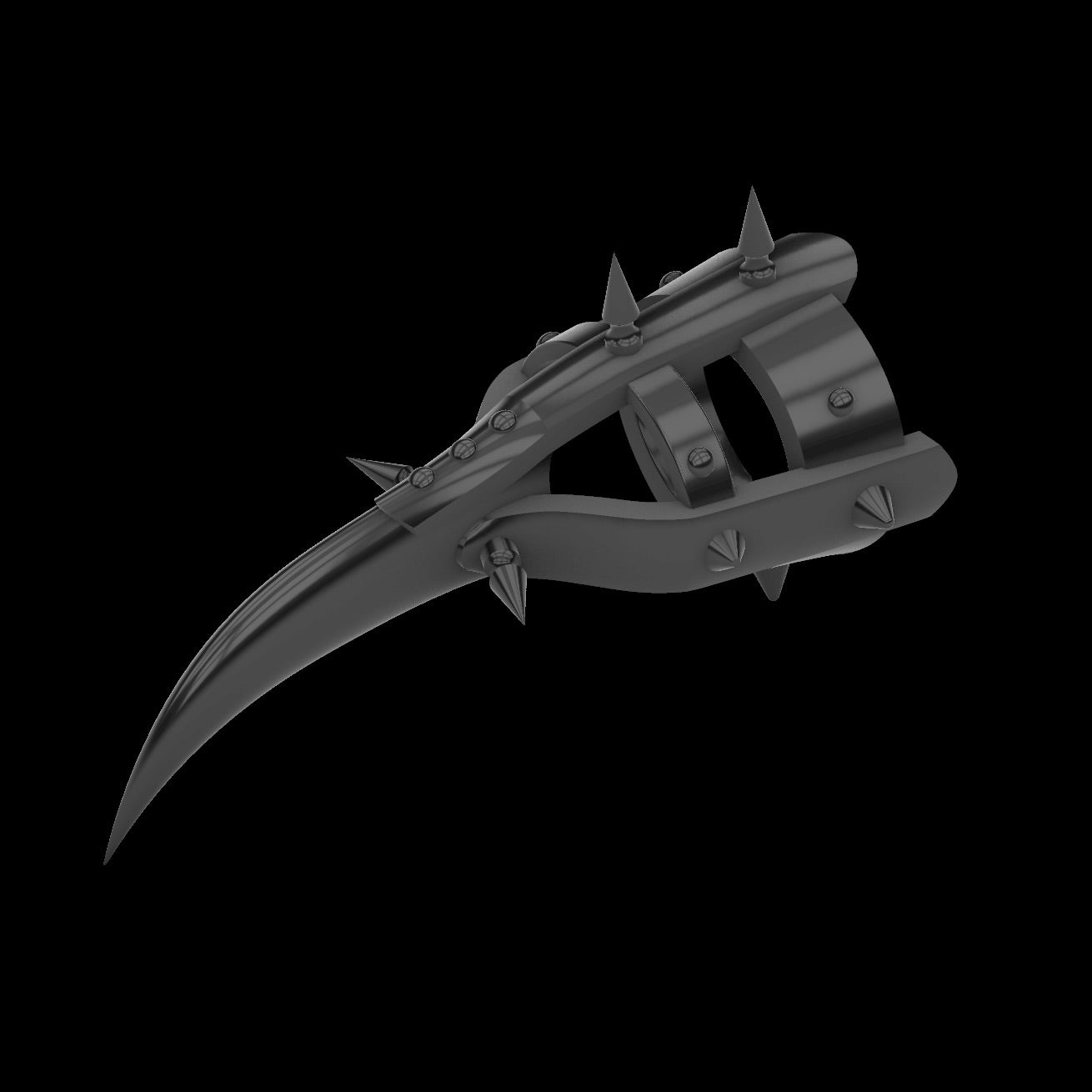 Cat woman claw ring with spikes - digital download stl 3D print file