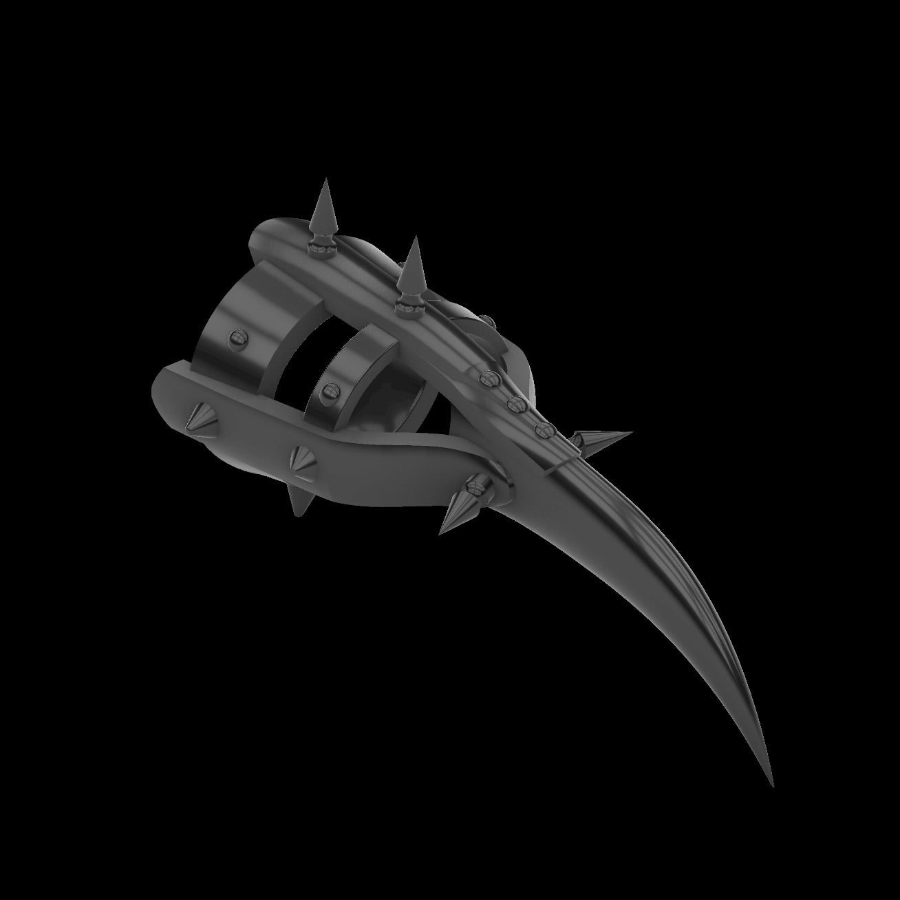 Cat woman claw ring with spikes - digital download stl 3D print file