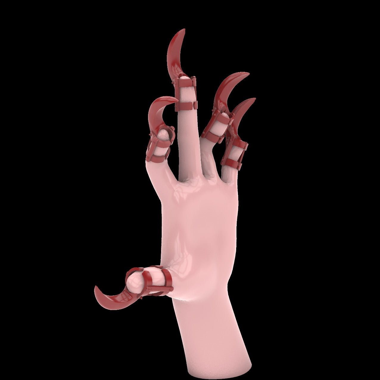 Beast - large cosplay claw rings, digital download stl file