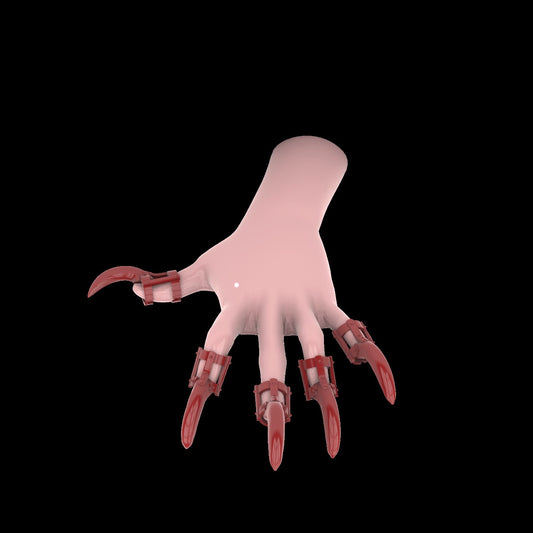 Beast - large cosplay claw rings, digital download stl file