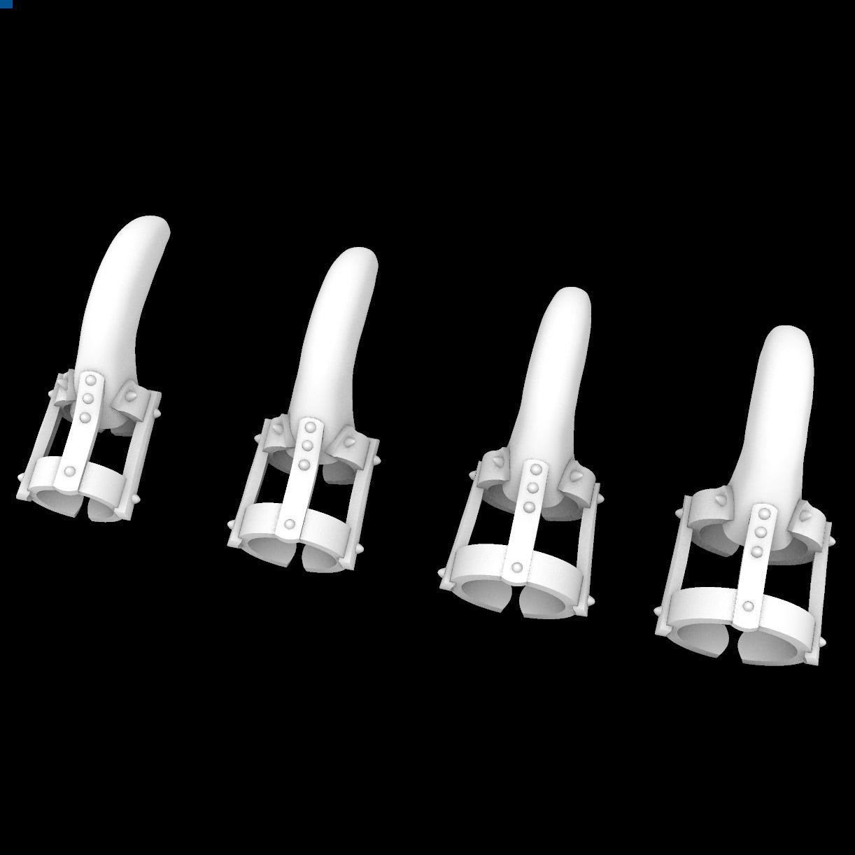 Beast - large cosplay claw rings, digital download stl file