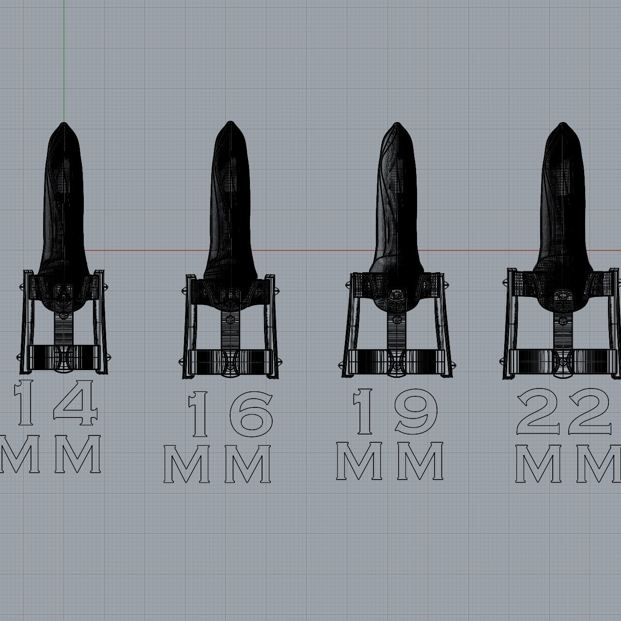 Beast - large cosplay claw rings, digital download stl file